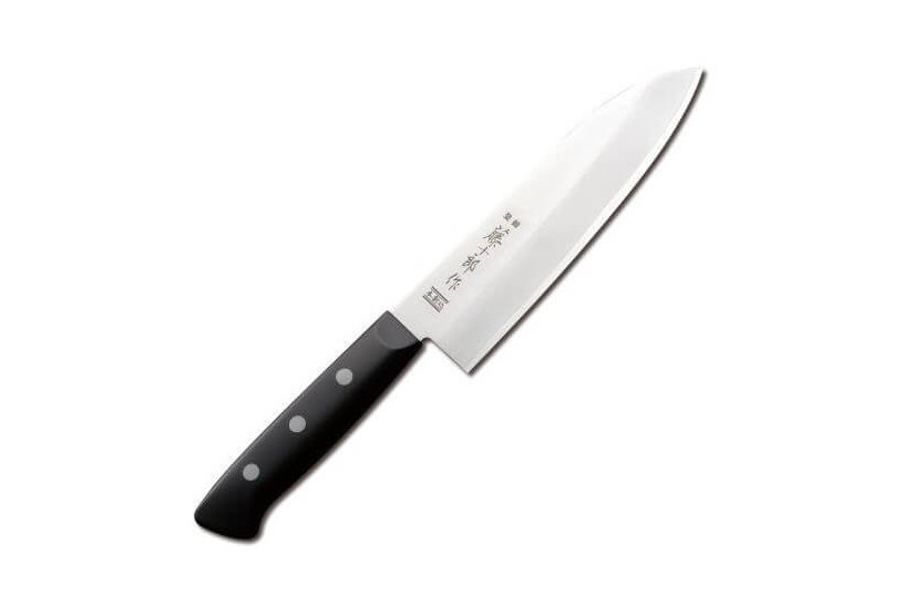 Couteau santoku japonais Tojiro DP Eco lame 17cm manche riveté