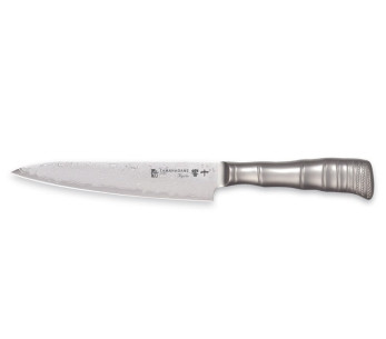 Tamahagane Bambus Kyoto japansk universalkniv VG5 Damaskus stål 15cm blad