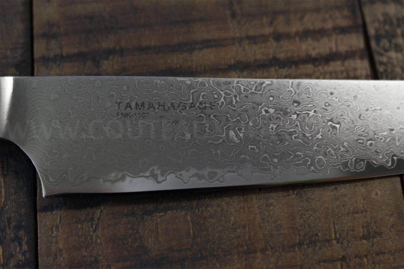 Tamahagane Kyoto 15cm VG5 hoja de acero damasco cuchillo universal japonesa
