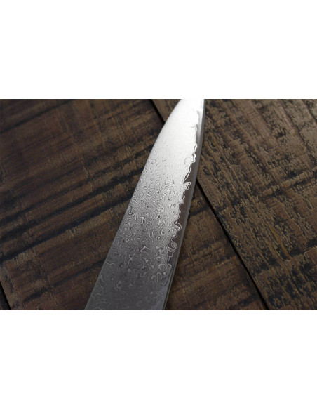 Tamahagane Kyoto 15cm VG5 hoja de acero damasco cuchillo universal japonesa