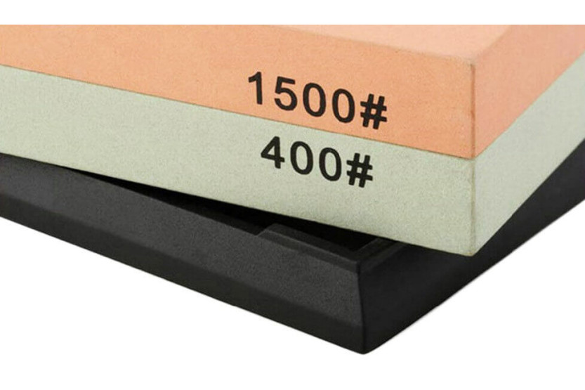 TAIDEA schleifstein Körnung 400/1500 + Sockel