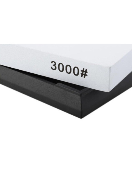 TAIDEA 3000 Piedra de afilar de grano fino + base