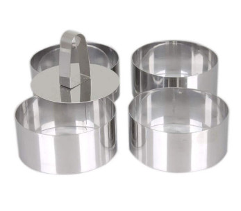 Juego de cortapastas de acero inoxidable LARES de 10 cm