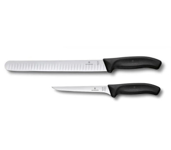 Conjunto de trinchar Victorinox SwissClassic 1 faca de presunto + 1 faca para desossar