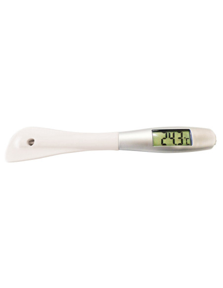 Spatule thermomètre silicone 29cm résistance -50°C +300°C