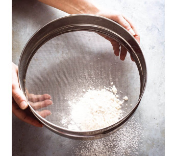 Tamis professionnel acier inox 30cm - maille inox 1.28mm 2