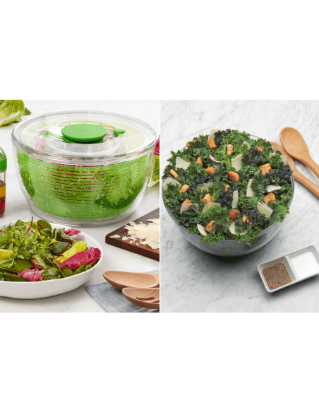 Centrífuga para salada OXO verde, 26 cm