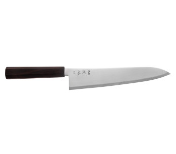 Hatsukokoro Kaijin BS2 Handcrafted Japanese 24cm Gyuto Chef's Knife, Ebony