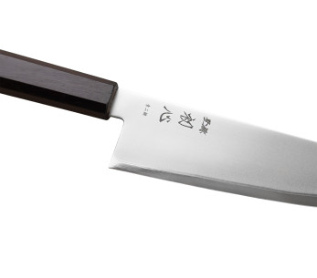 Handgjord japansk Bunka-kniv, 17 cm, Hatsukokoro Kaijin BS2, ebenholts 2