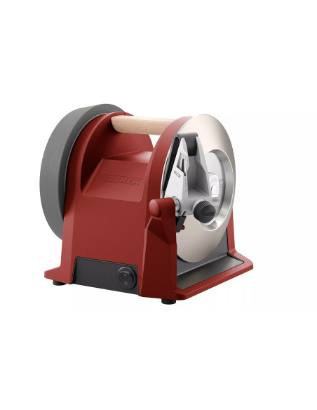 Afia-ferramentas elétrico TORMEK T-1, vermelho, com disco de esmerilagem de diamante silencioso