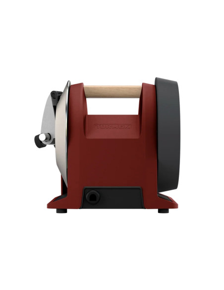 TORMEK T-1 elektrische slijpmachine, rood, stille diamantslijpschijf