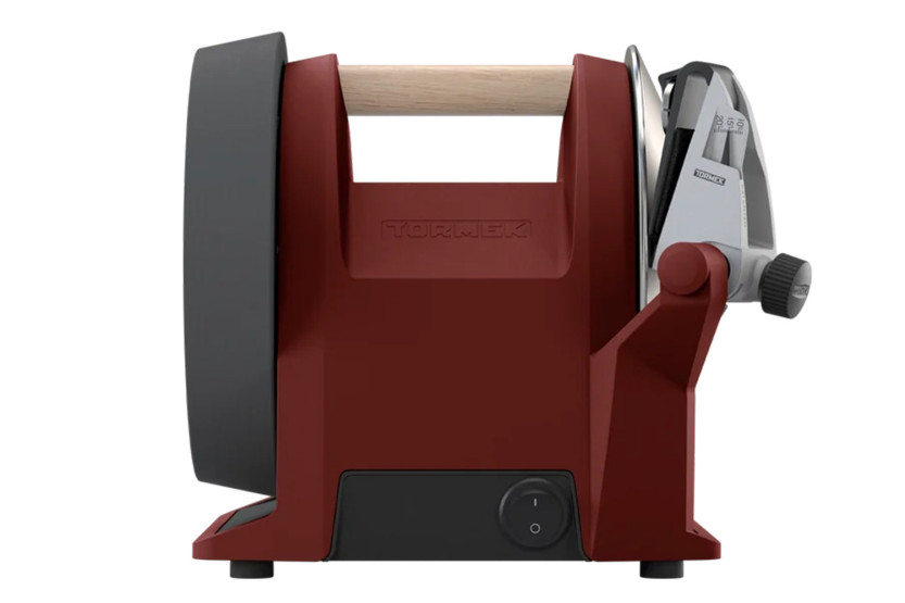 Afiladora eléctrica TORMEK T-1, roja, con muela de diamante silenciosa
