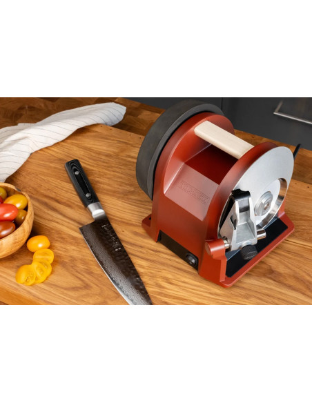 TORMEK T-1 Elektrischer Schleifer, rot, leise Diamantschleifscheibe