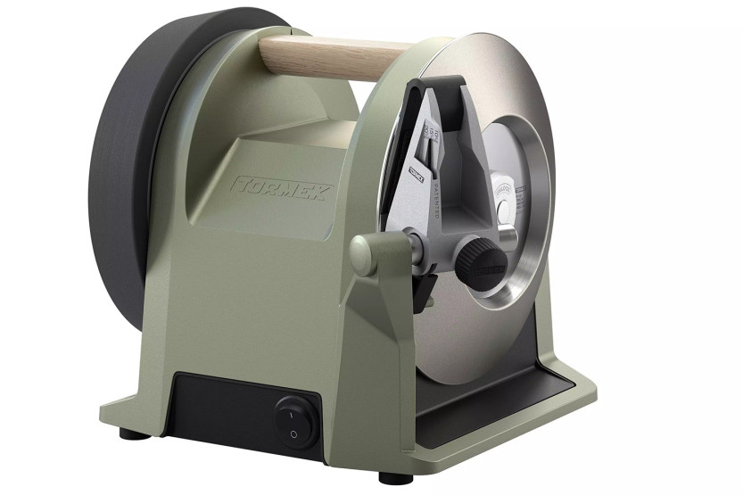 TORMEK T-1 Elektrischer Schleifer, Salbeigrün, leise Diamantschleifscheibe