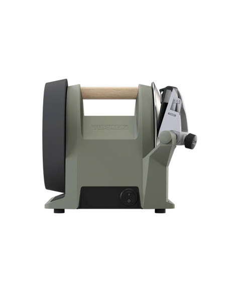 TORMEK T-1 elektrisk slipmaskin, salviagrön, tyst diamantslipskiva
