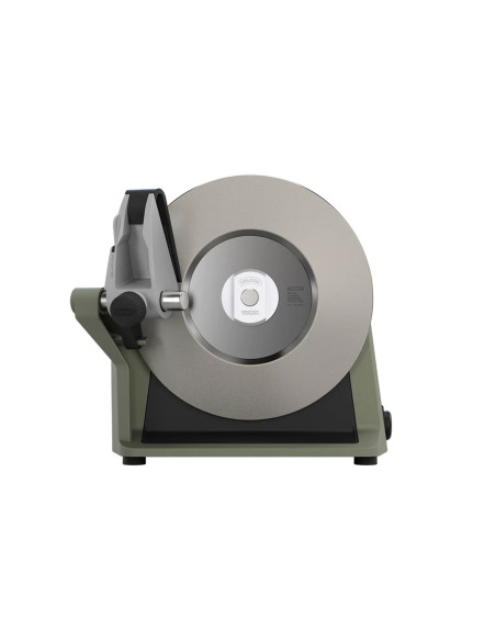 TORMEK T-1 elektrische slijpmachine, saliegroen, stille diamantslijpschijf