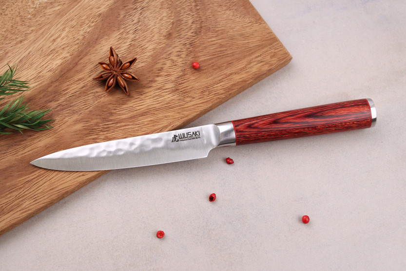 Messerset 3 Messer Wusaki Pakka X50 pakkawood Chef + Universal + Office