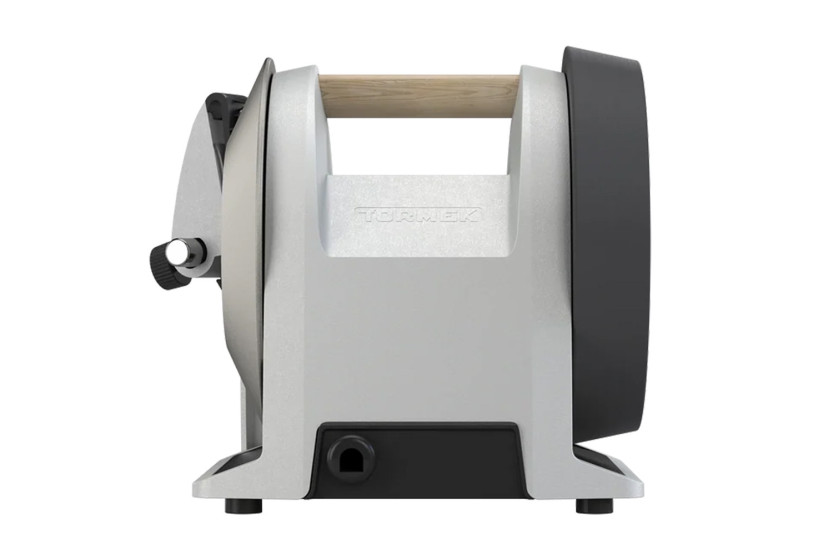 TORMEK T-1 Silver -sähköteroitin, jossa on hiljainen timanttihiomalaikka
