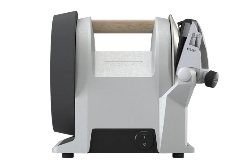 TORMEK T-1 Silver -sähköteroitin, jossa on hiljainen timanttihiomalaikka
