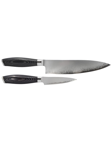 Hakami Ajisai San Mai 2-Piece Knife Set: Paring Knife + Chef's Knife