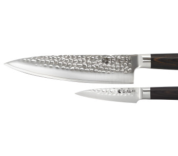 Hakami Sakura 2-Piece Knife Set: Paring Knife + Chef's Knife 2