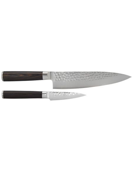 Juego de cuchillos de 2 piezas Hakami Sakura: cuchillo de pelar + cuchillo de chef