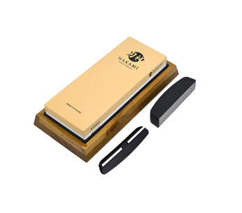 Hakami 3000/8000 Sharpening Stone with Base and Sharpening Guide