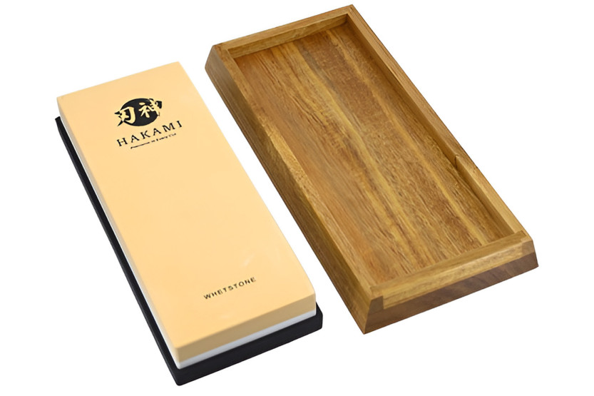 Hakami 3000/8000 Sharpening Stone with Base and Sharpening Guide