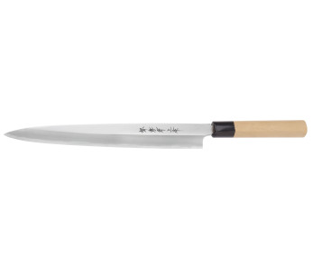 Handgjord japansk yanagiba-kniv, 27 cm, Sakai Takayuki Honkasumi, för vänsterhänta