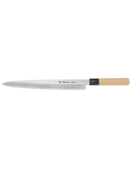 Cuchillo yanagiba japonés artesanal de Sakai Takayuki Honkasumi, de 27 cm, para zurdos