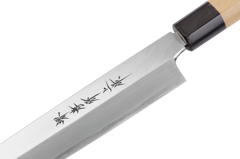 Handgemaakt Japans yanagiba-mes van 27 cm van Sakai Takayuki Honkasumi, voor linkshandigen