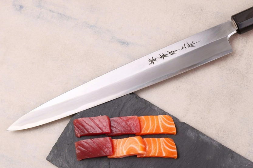 Sakai Takayuki Honkasumin käsintehty japanilainen 27 cm:n yanagiba-veitsi vasenkätisille