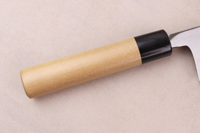 Håndlaget japansk deba-kniv på 18 cm fra Sakai Takayuki Honkasumi, for venstrehendte
