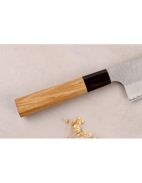 Cuchillo japonés artesanal nakiri kiritsuke Nigara SG2