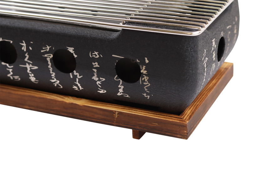 Barbecue da tavolo Wusaki in stile giapponese 34x17 cm a carbone