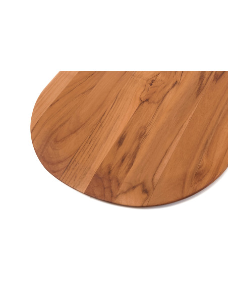 Planche de service pour pizza TeakHaus Canoe en teck 43x26x1,5cm
