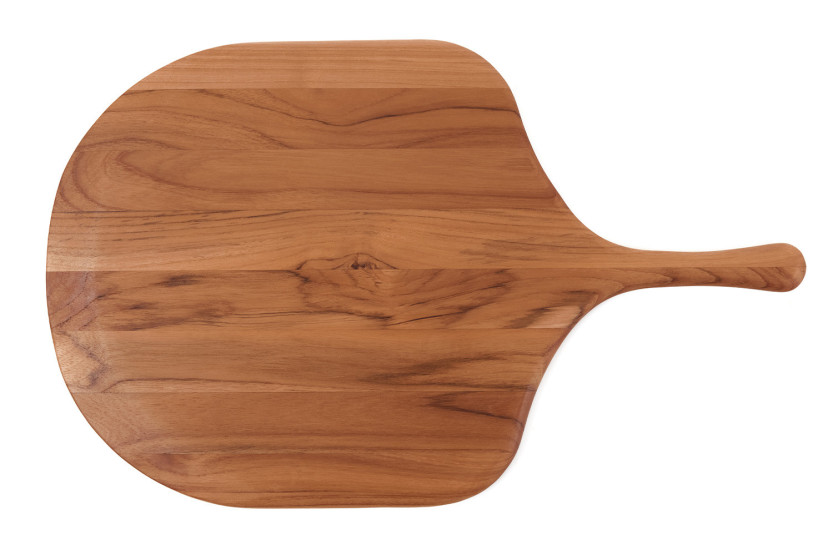 TeakHaus Canoe pizzabrett for pizza i teak, 43 x 26 x 1,5 cm