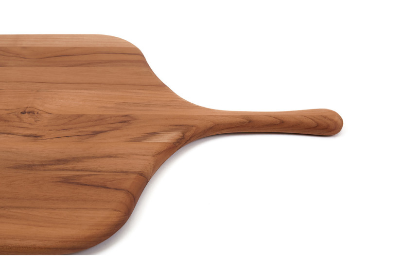 TeakHaus Canoe pizzabrett for pizza i teak, 43 x 26 x 1,5 cm