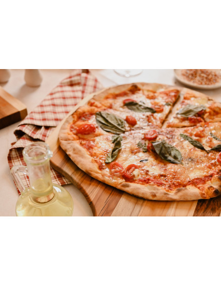 Planche de service pour pizza TeakHaus Canoe en teck 43x26x1,5cm
