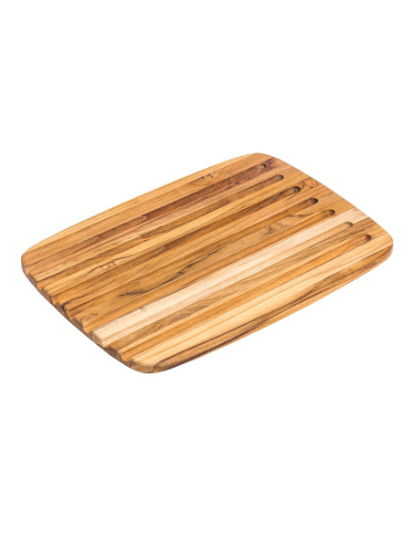 TeakHaus-Broodsnijplank van teakhout, 41 x 28 x 1,4 cm