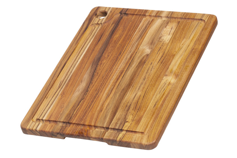 TeakHaus Marine skjærebrett i teak med renne, 41 x 30,5 x 2 cm