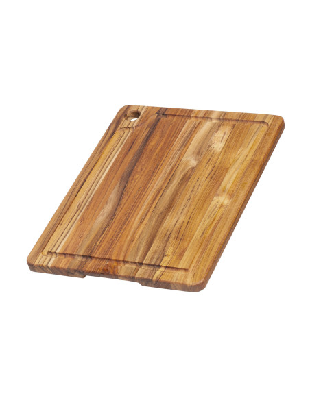 TeakHaus Marine skjærebrett i teak med renne, 41 x 30,5 x 2 cm
