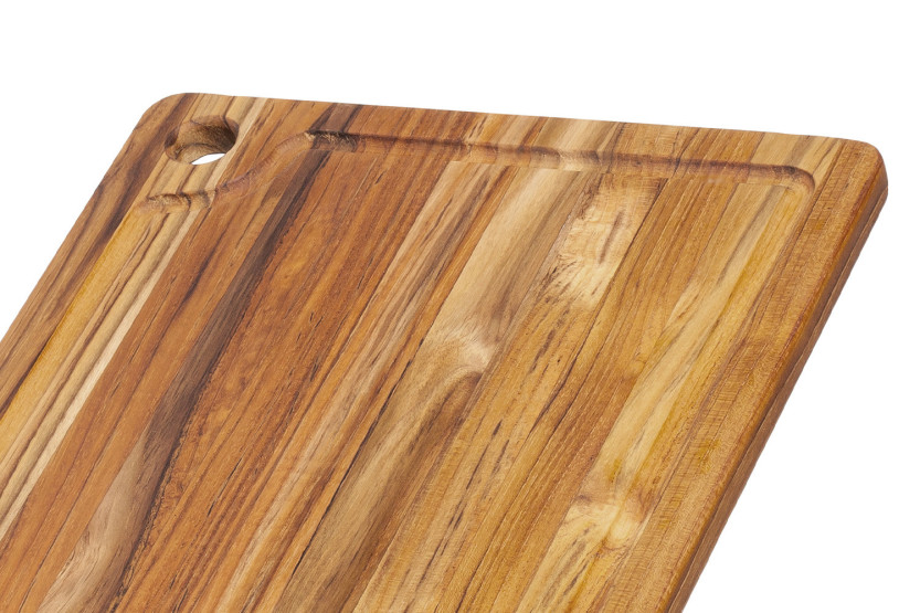 Tabla de cortar TeakHaus Marine de teca con canaleta, 41 x 30,5 x 2 cm
