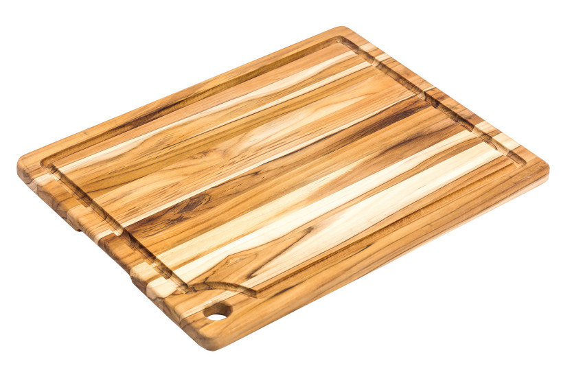 TeakHaus Marine snijplank van teakhout met goot, 41 x 30,5 x 2 cm