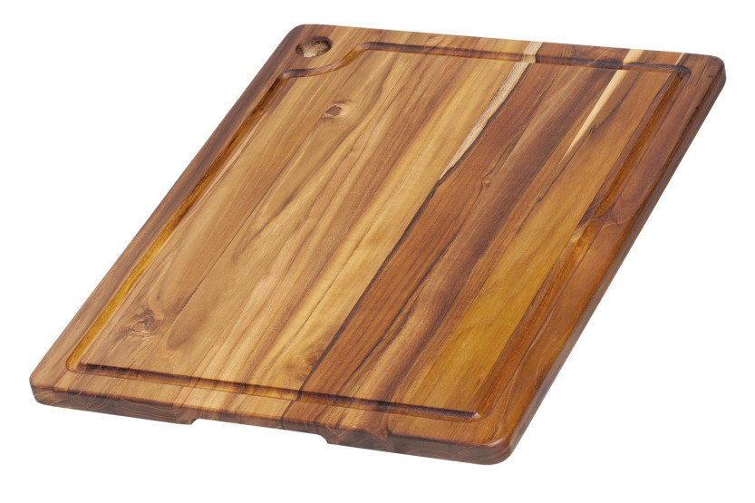 TeakHaus Marine skjærebrett i teak med renne, 46 x 36 x 2 cm