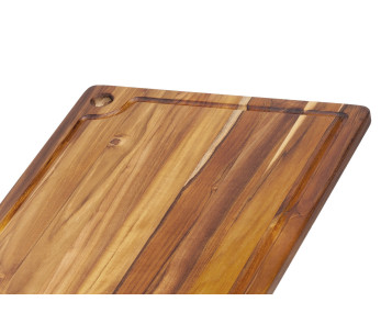 TeakHaus Marine skjærebrett i teak med renne, 46 x 36 x 2 cm 2
