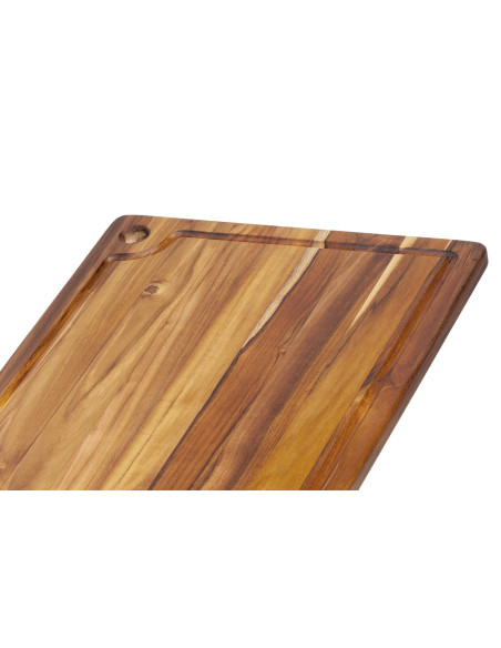 Tabla de cortar TeakHaus Marine de teca con canaleta, 46 x 36 x 2 cm