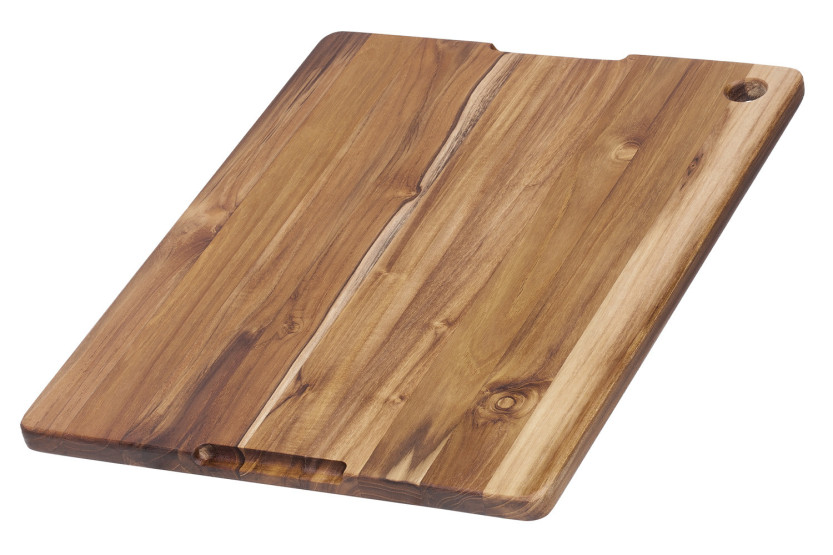 TeakHaus Marine snijplank van teakhout met goot, 46 x 36 x 2 cm