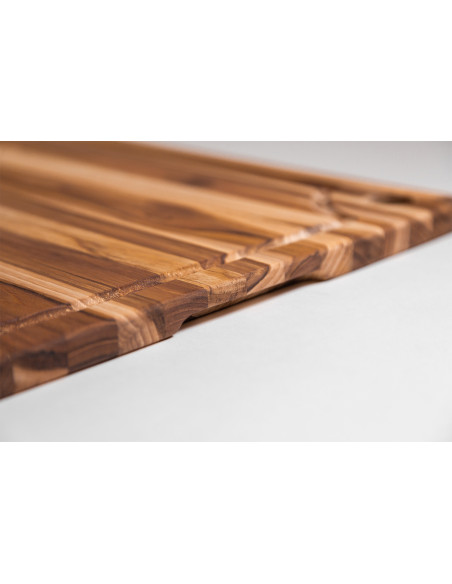 TeakHaus Marine Teak Cutting Board with Drainage Groove, 46x36x2 cm