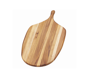 Bred serveringsbrett «TeakHaus Canoe» i teak, 54,5 x 28 x 1,3 cm